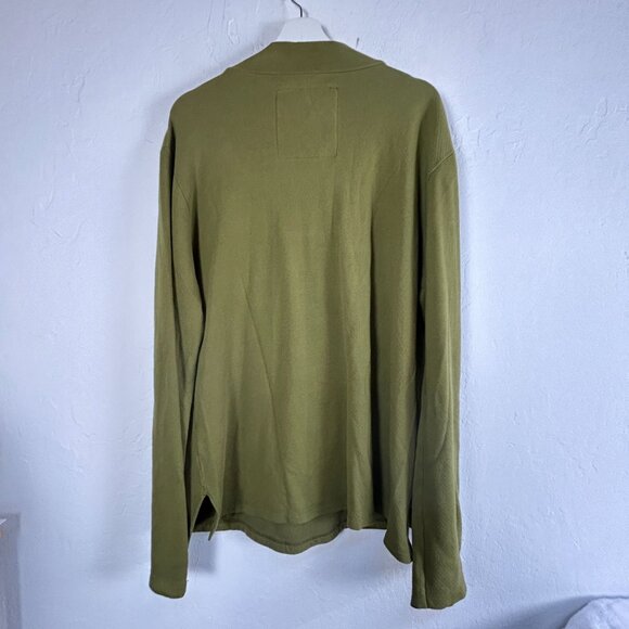 Syngman Cucala Olive Green Pullover Sweatshirt Medium 100% Cotton Long Sleeve - Picture 2 of 9
